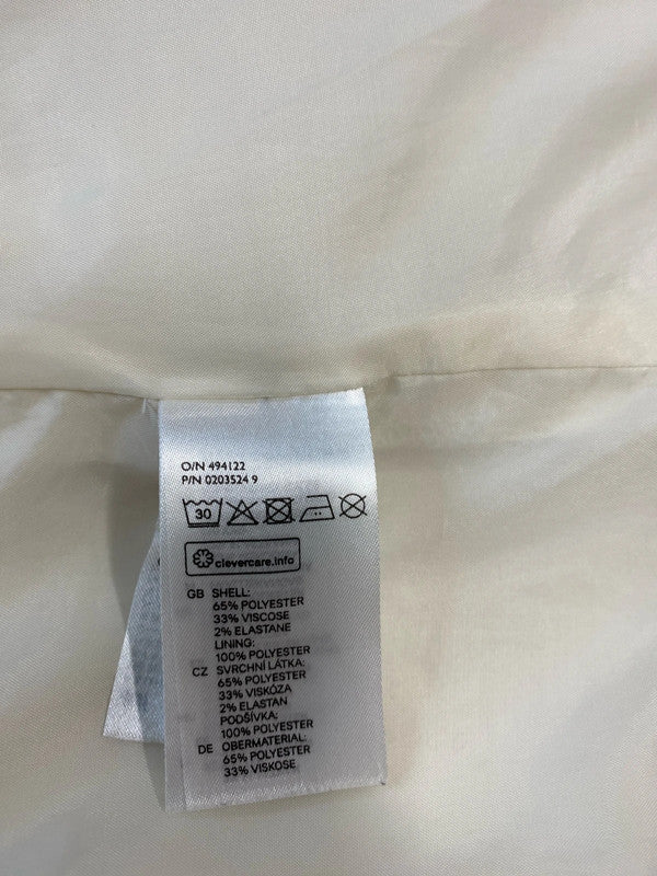 Fab H&M Ivory blazer Uk8 military vibes classic formal JB001