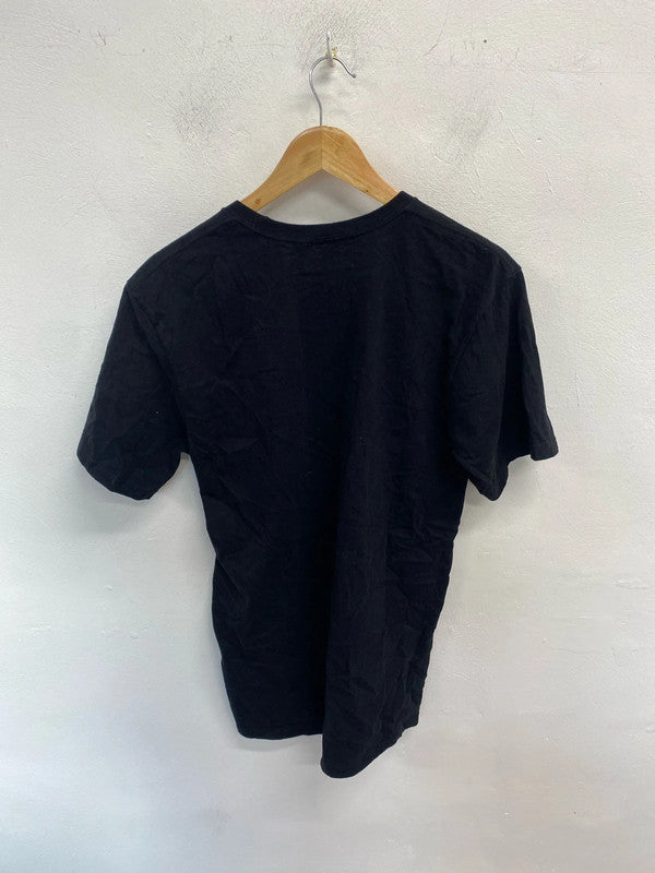 Awesome Stussy logo graffiti tee pink black M LL003