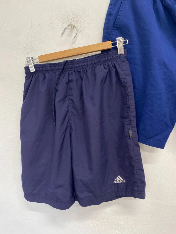 Fabulous duo of shorts navy adidas men w 30 #62 NC001
