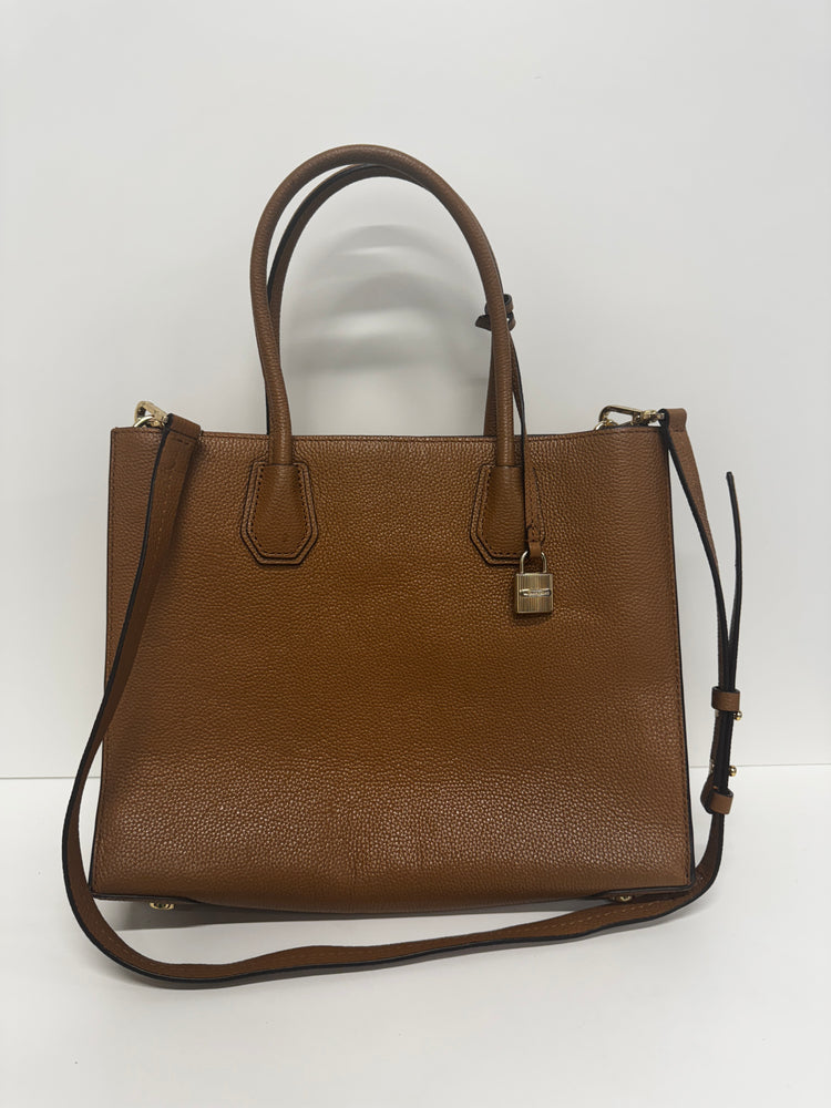 Michael Kors Tan Mercer leather tote pebbled strap EW004