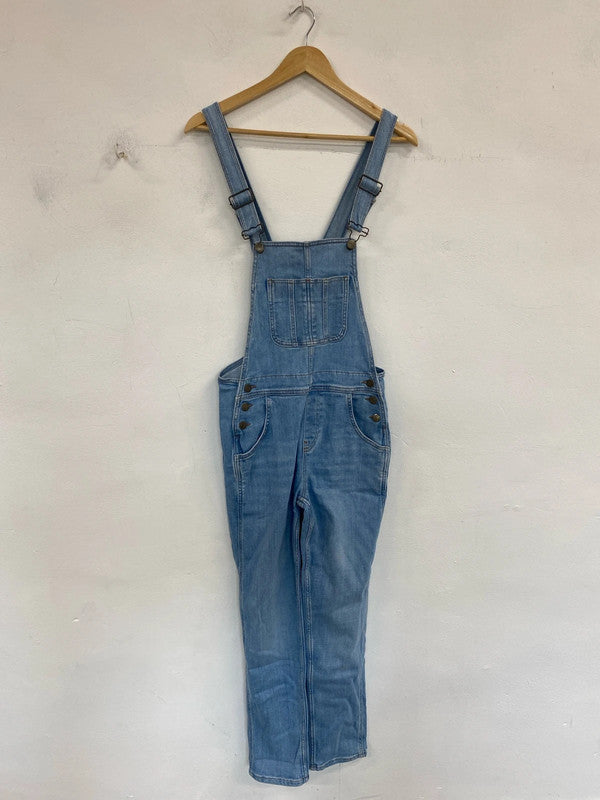 FatFace Fabulous Lewes Light Blue Dungarees UK 8R MM005