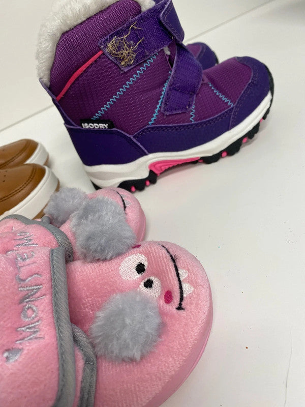 Fabulous Trio of girls boots & slipper size 6 /23 Mountain warehouse #13 LN001