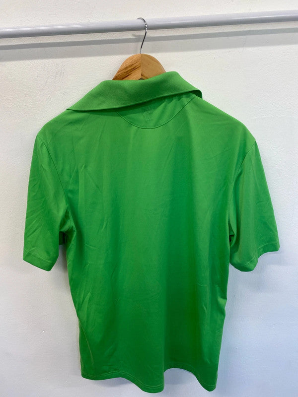Classic Ashworth golf polo shirt lime green L LD003