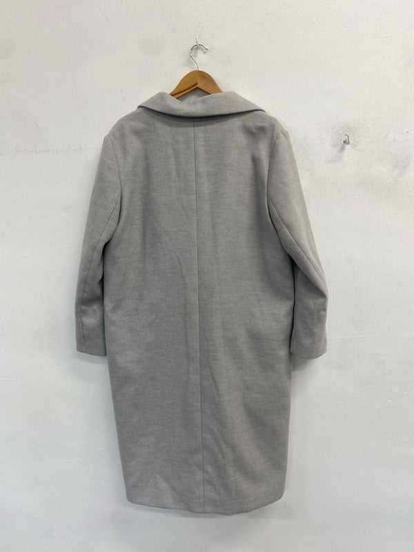 Lovely asos design grey longline jacket UK 16 LG006