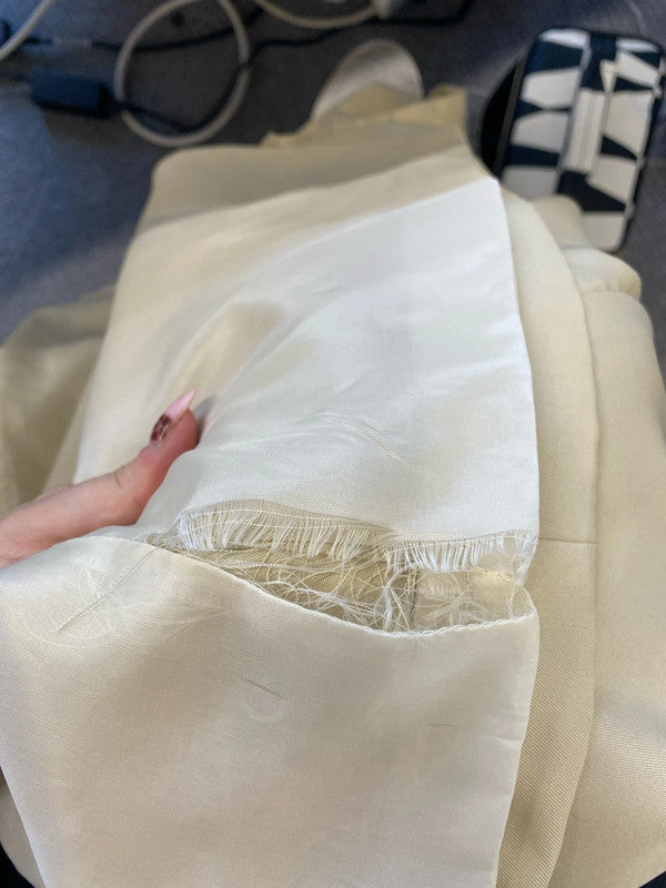 Stunning pretty little thing beige oversized blazer UK 14 PJ001