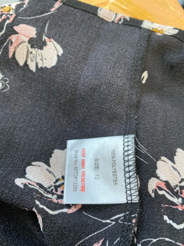 Fabulous Urban Bliss floral lightweight top Victoriana Uk12 LL003