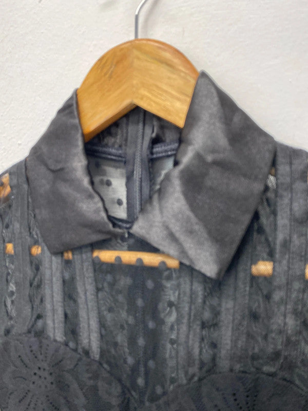 Fabulous Tempest fit & Flare dress mesh detail party dress Uk8 JH001