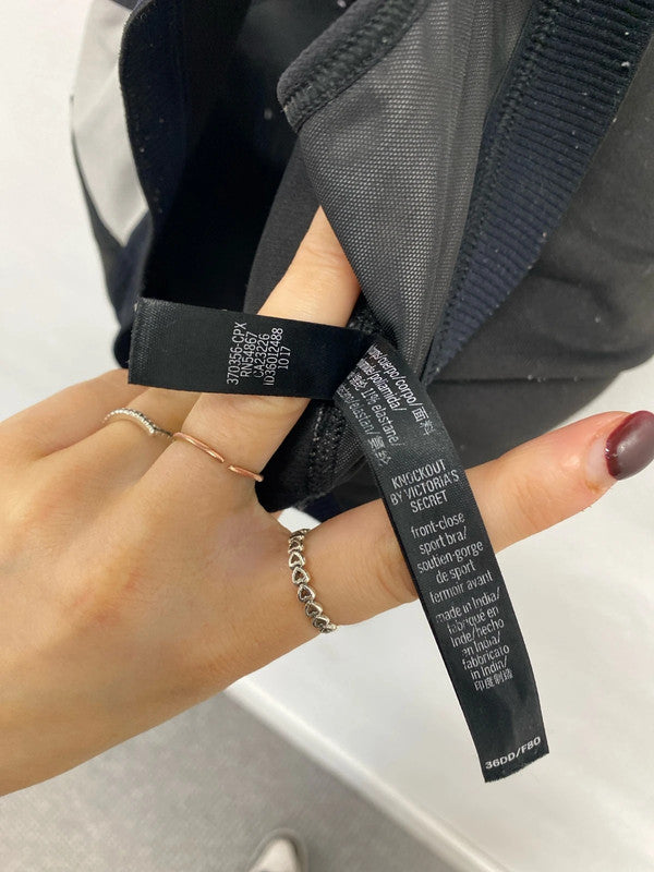 Lovely bundle 19 black sports bras Victoria secret Ryder cup UK M DS002