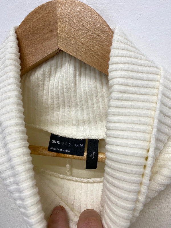 Fabulous ASOS Design Cream high neck jumper UkXL (18) RM002
