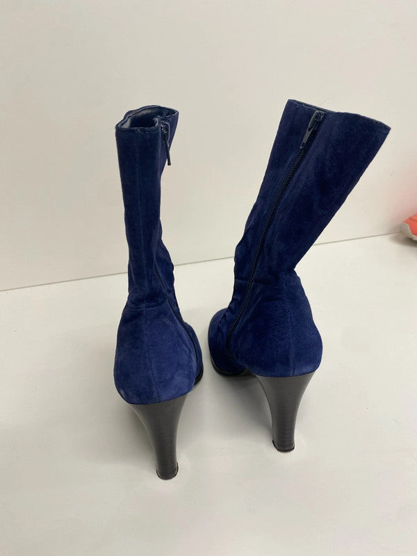 Fabulous New Look midnight blue ankle boots Uk5 GK002