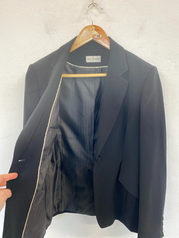 Sticky Fingers Elegant Black Blazer UK 14 PJ001