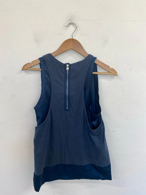 Replay Stylish Sea Green Layered Vest Top Size S SW001