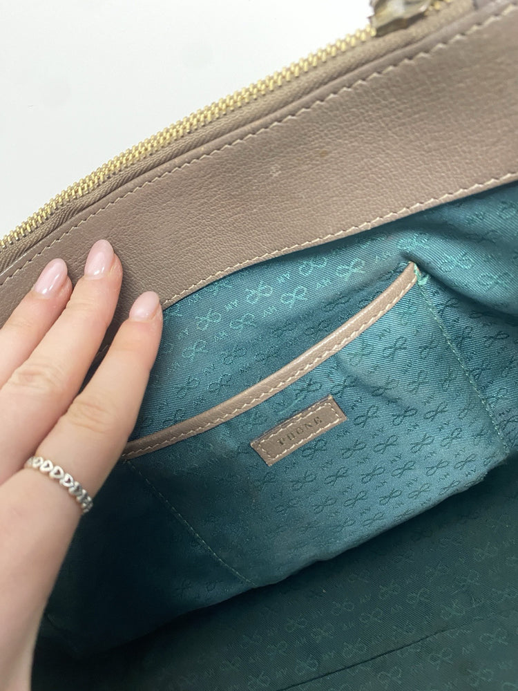 Lovely Anya Hindmarch Beirut Brown Handbag With 2x Straps JP001