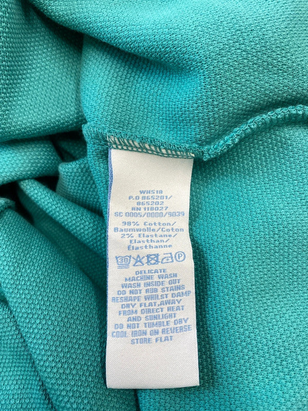 Fabulous Boden teal textured cotton dress Uk12 R LW005