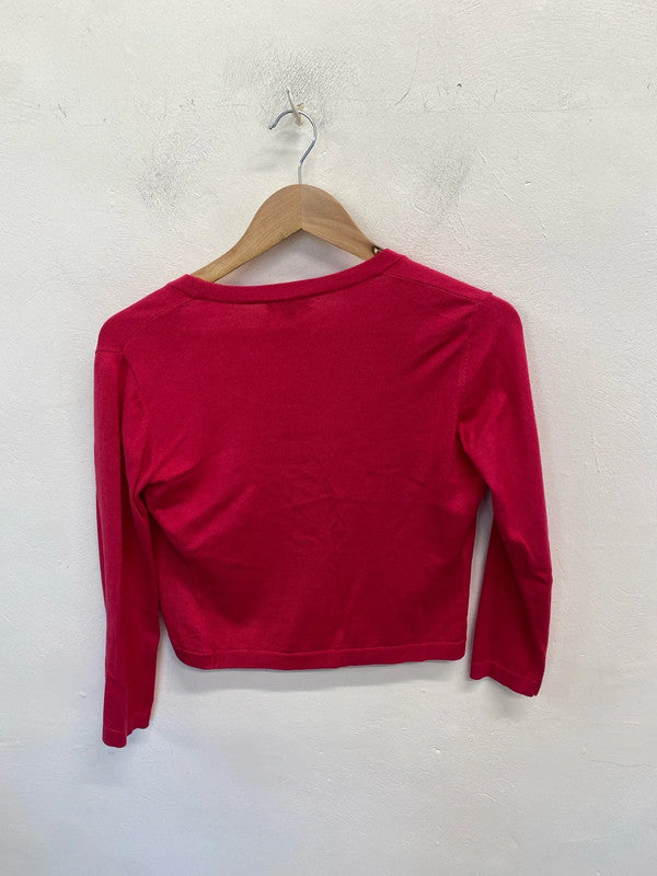 Lovely Hobbs pink pretty cardigan UK 8 WLH01