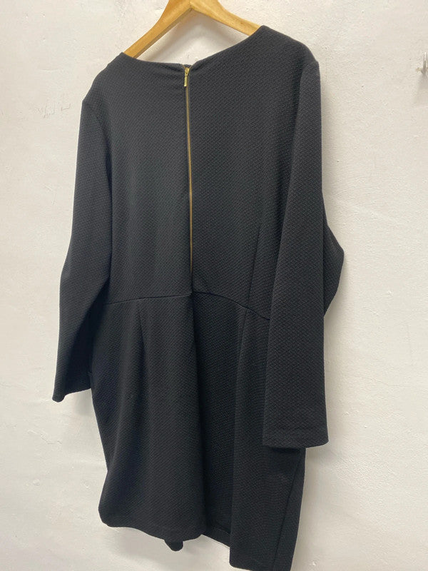 Fab George textured dress Uk24 work or formal NC001