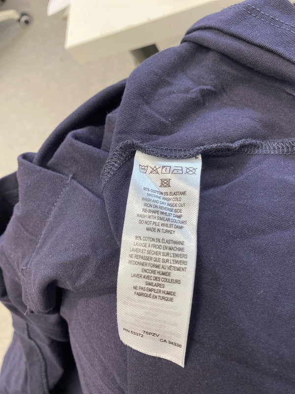 Lovely French connection peplum navy top UK XL LK006