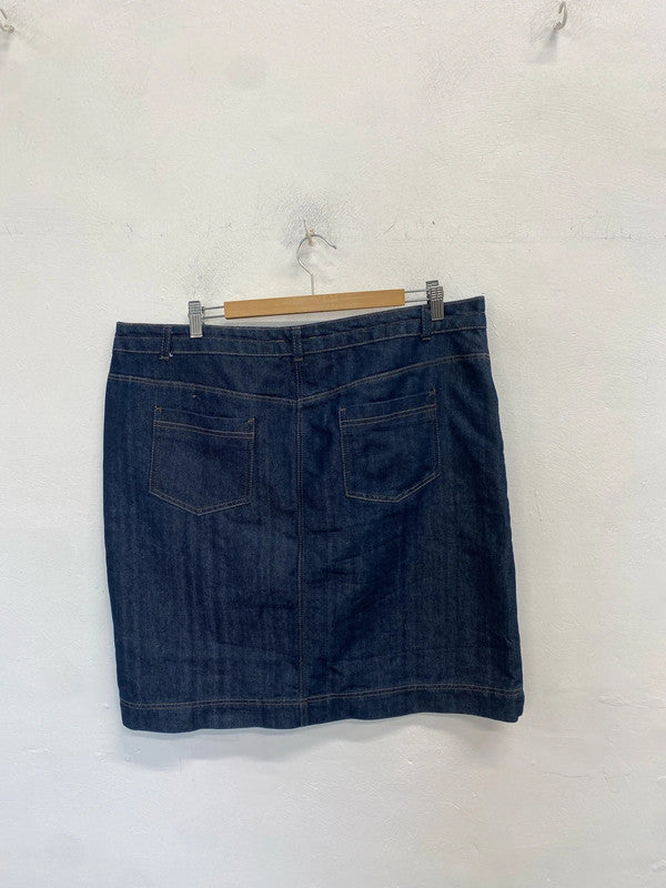 Gorgeous Moda George midi denim skirt UK 18 RG021