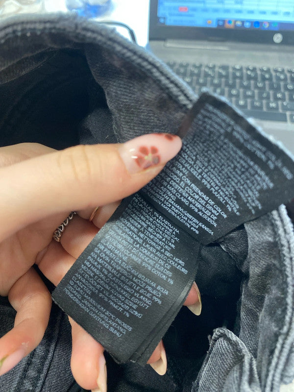 Lovely black mom jeans h&m black UK 8 LH002