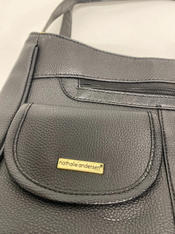 Nathalie Anderson Organiser bag black messenger JW002