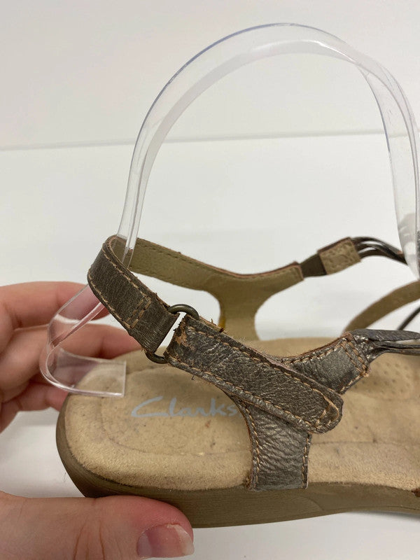 Clarks Fabulous Una Metallic Sandals UK 7 KM005