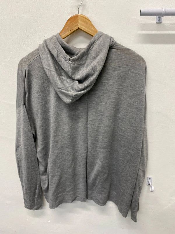 Fabulous H&M grey hooded fine knit UkL oversized (12-14) KM003