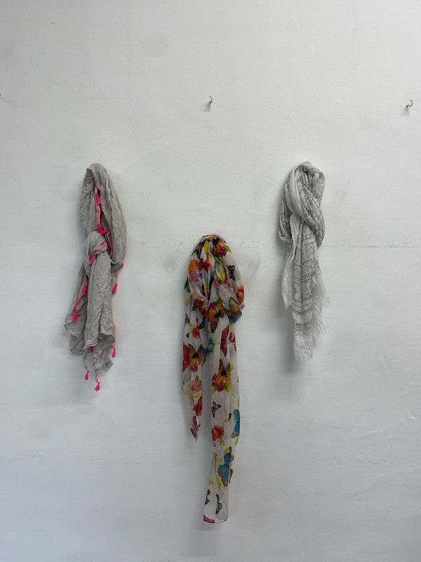 Lovely scarve trio bundle floral pattern lightweight oasis UK one size #117 LK006