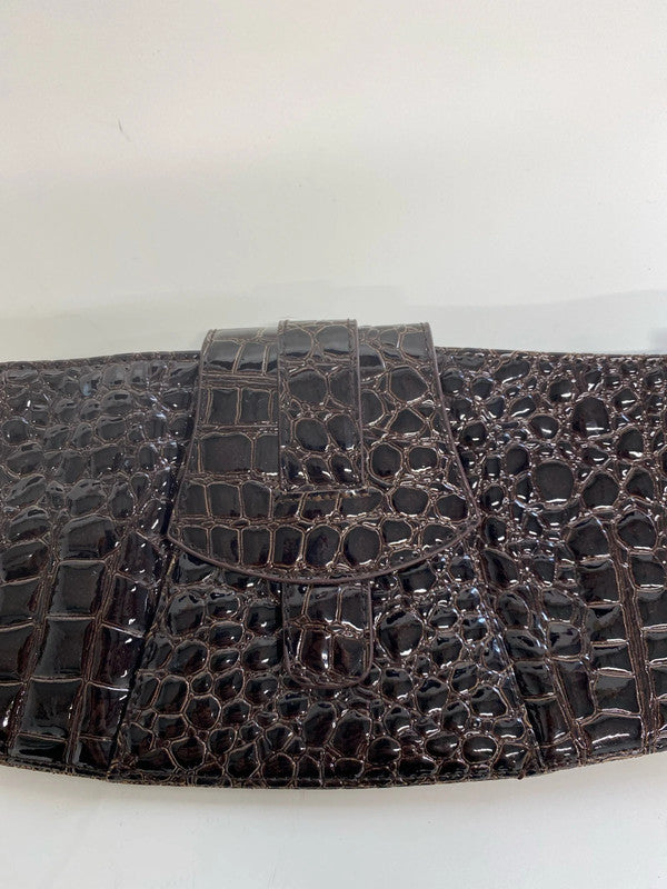 Unbranded Fabulous Faux Leather Reptile Look Clutch NC001