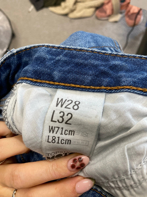 Lovely duo of blue jeans bebe Topshop uk w28 LD003