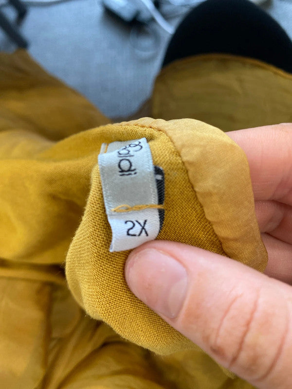 Fun and flirty Elena Baldi silk blend overlay dolman sleeve blouse uk 16 NC001