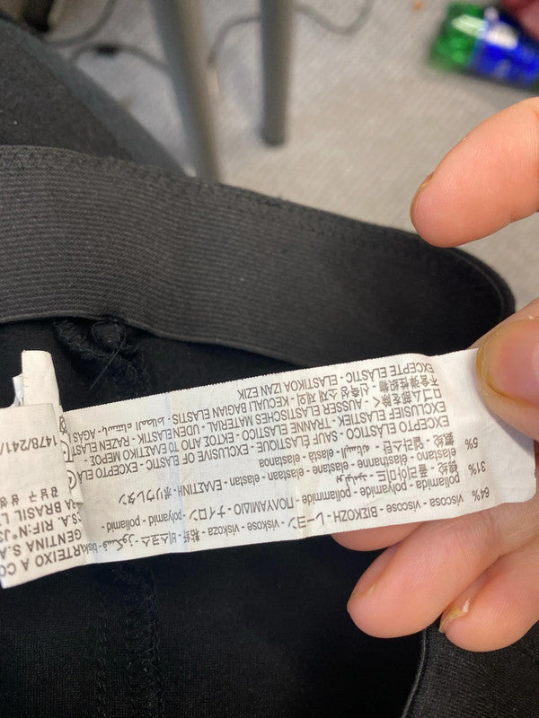 Fabulous Zara cropped bootleg black trousers UkM JB001