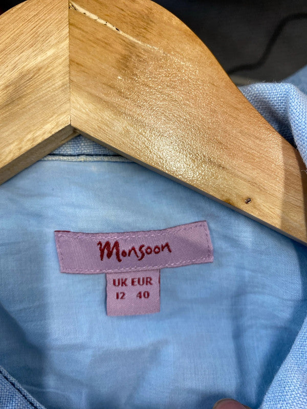 Fabulous Monsoon French Peter Pan linen blazer Uk12 Y2K MM005