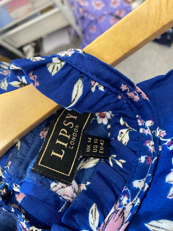 Fabulous Lipsy Oriental cold shoulder top Uk14 party nights GW001