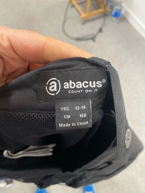 Abacus over trousers 13-14y lined black CN001