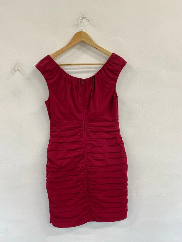 Stunning Coast ruffle evening dress uk 12 LD001