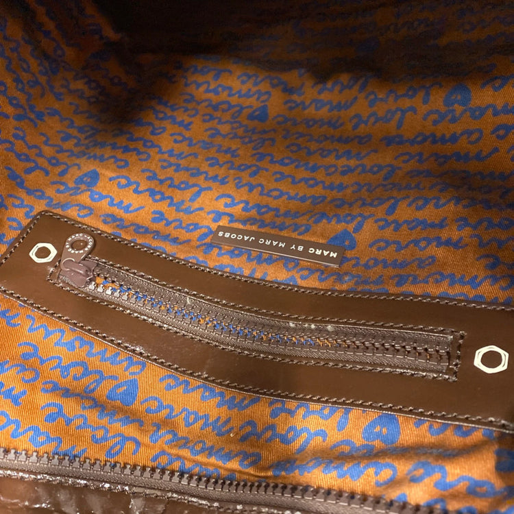 Fabulous Vintage Brown shopping bag Marc by Marc Jacob’s NS003