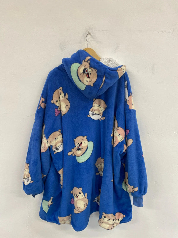 The Oodie Adorable Blue Otters Oodie One Size SR006