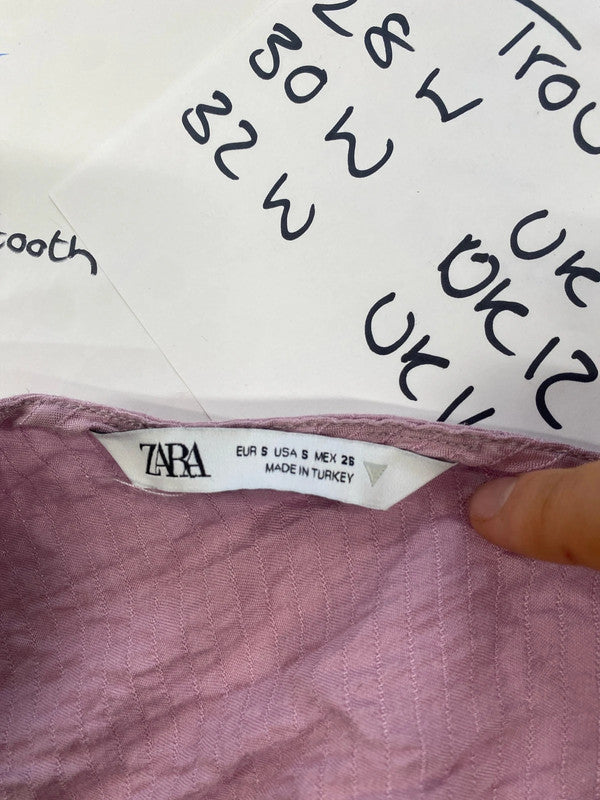 Stunning Zara pink midi dress uk 8 KS002