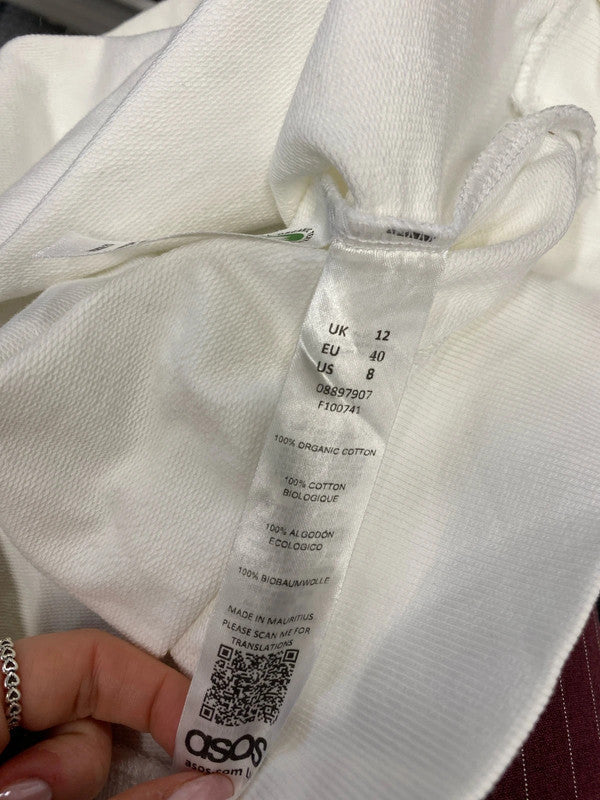 Lovely asos design Ivory sweatshirt UK 12 KS002