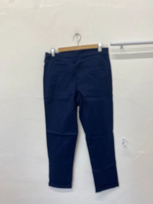 Fabulous Dorothy Perkins navy Blue tapered chinos Uk10 AO001