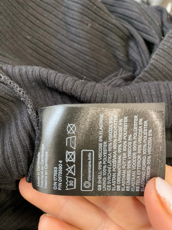 Fabulous Duo of Black knit wardrobe essentials H&M UkL Cardigan & top #22 KM003