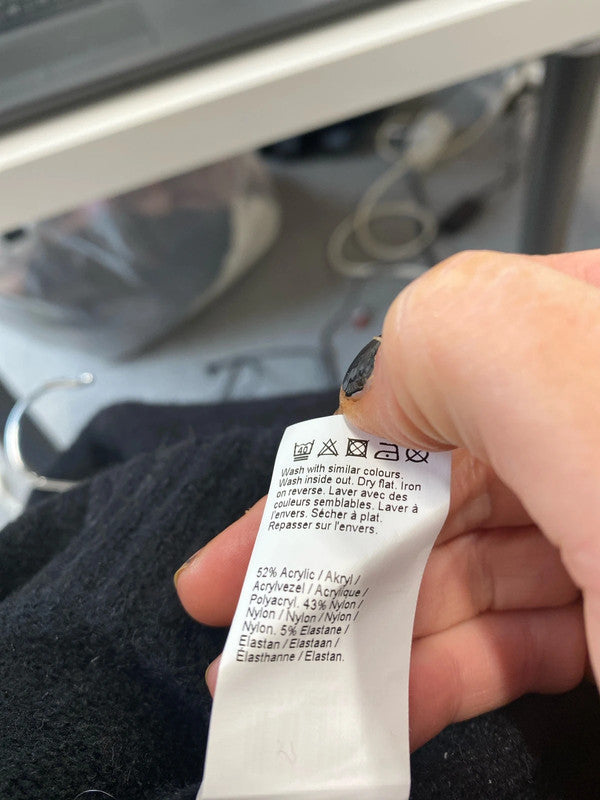 Stunning New funnel neck jumper dress UK6 super cosy KM004