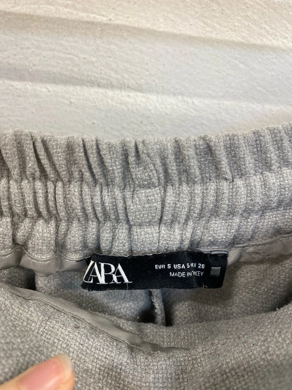 Zara Stylish Grey Joggers Size S DF002