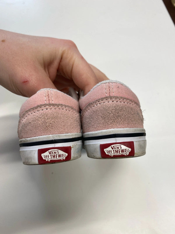 Vans Adorable Pastel Pink Trainers Girls 4 KM004