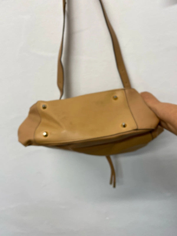 Super cute Accessorize Tan handbag faux leather KM004