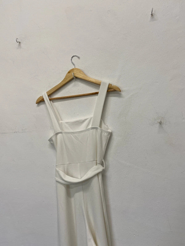 Fab New Look cropped jumpsuit ivory UkM occasions events MB001