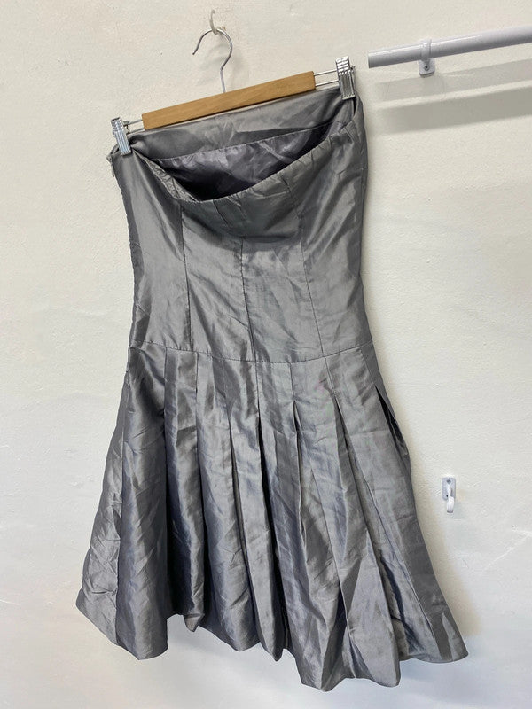 Fabulous CYL silver puff ball dress 1980’s vibe UkM LL003