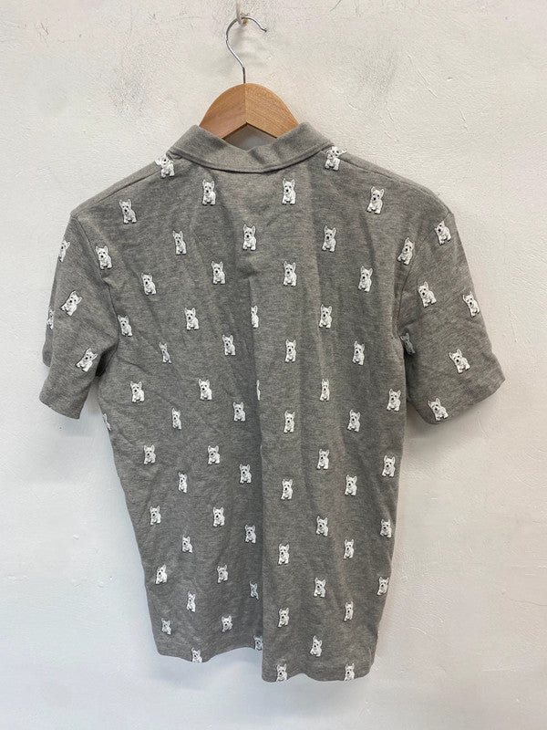 Lovely cotton traders dog polo shirt nwt UK M LW005