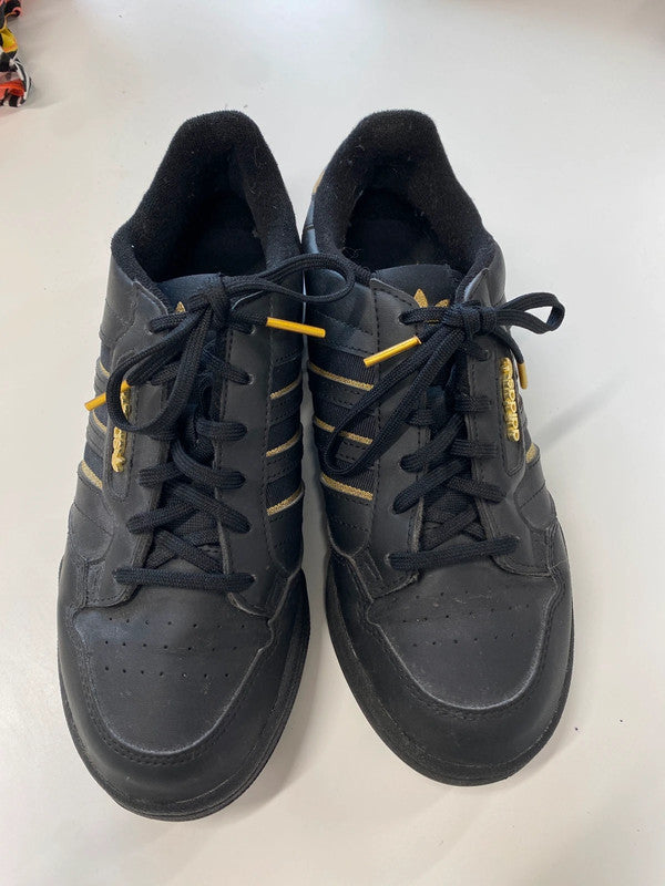 Lovely Adidas Contiental 80 Black Gold Marble Trainers UK 5.5 NC001
