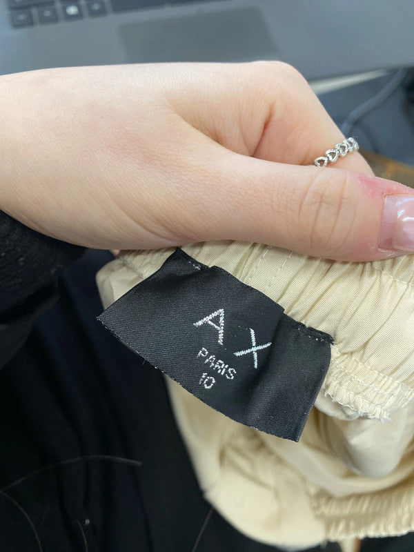 Stunning ax Paris sand beige cargo trousers UK 10 SD002